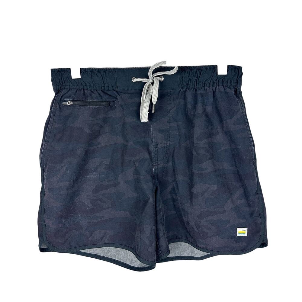 Vuori Mens Black Camo 5" Inseam Workout Athleisure Shorts M